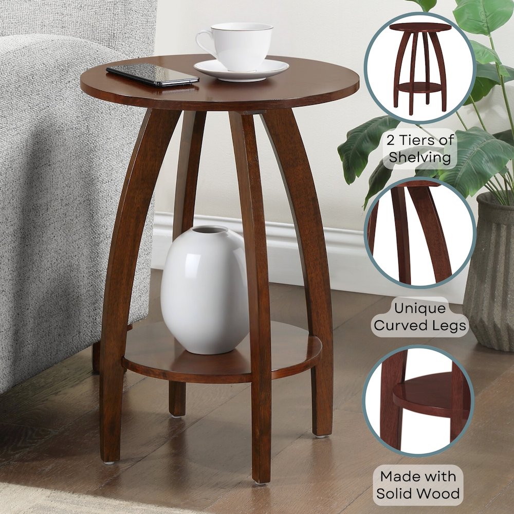 Aldrin End Table with Shelf
