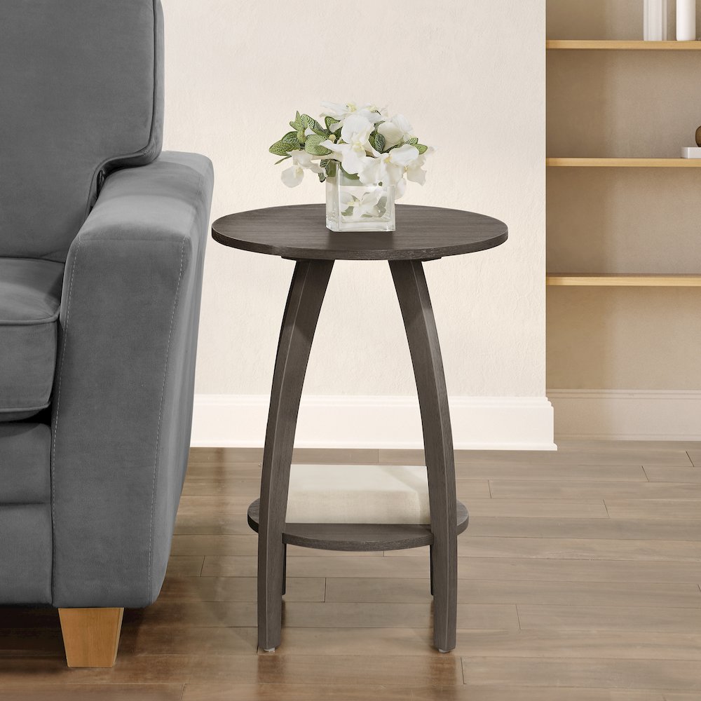 Aldrin End Table with Shelf