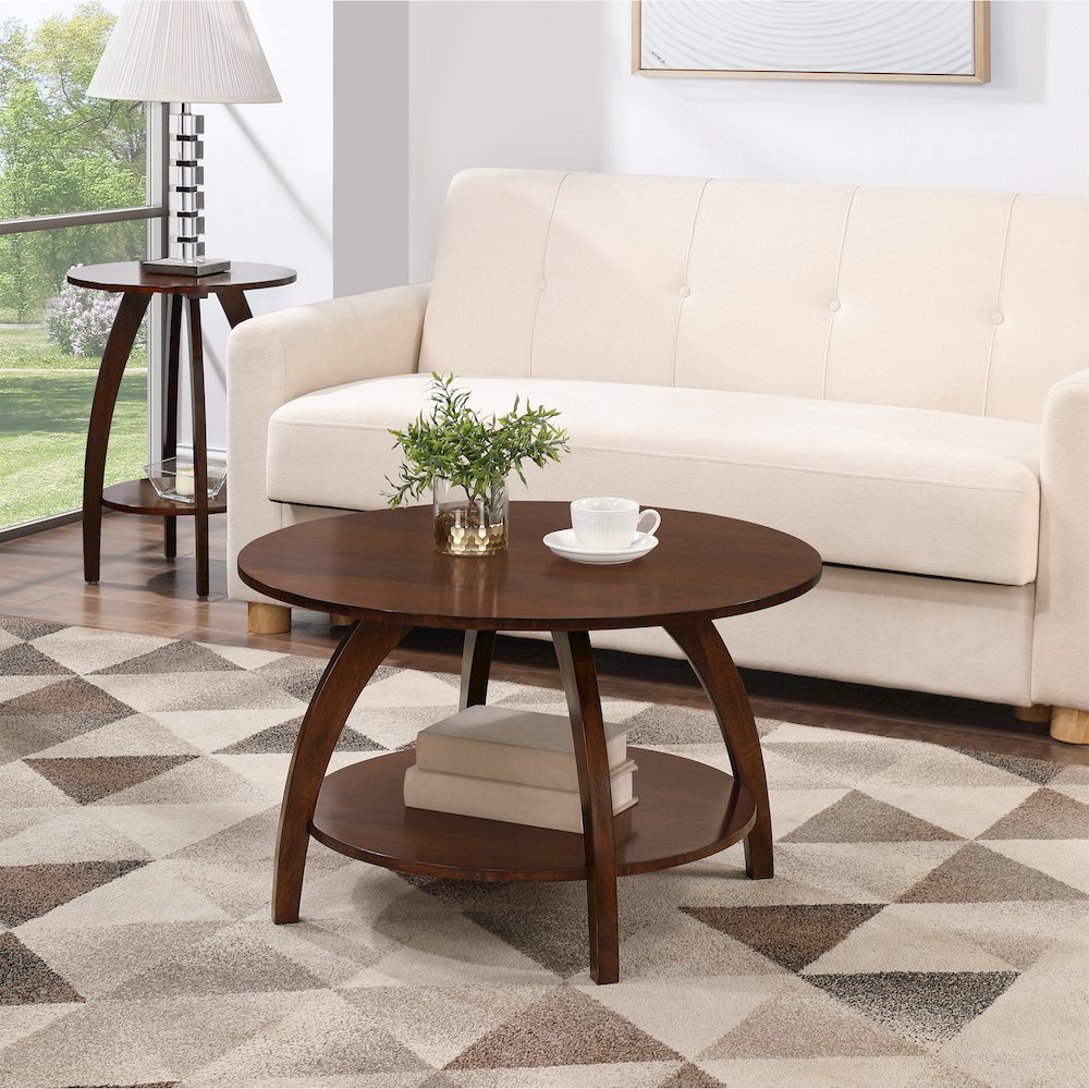 Aldrin Coffee Table with Shelf
