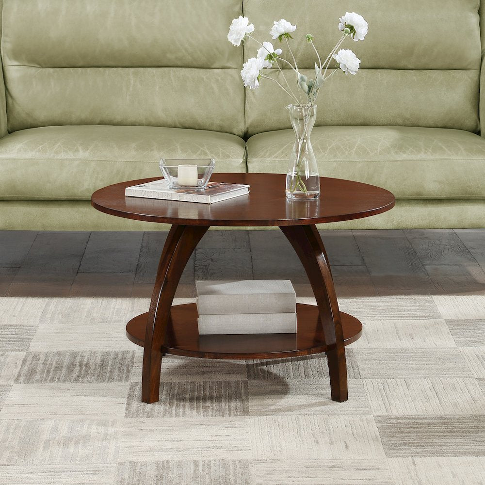 Aldrin Coffee Table with Shelf