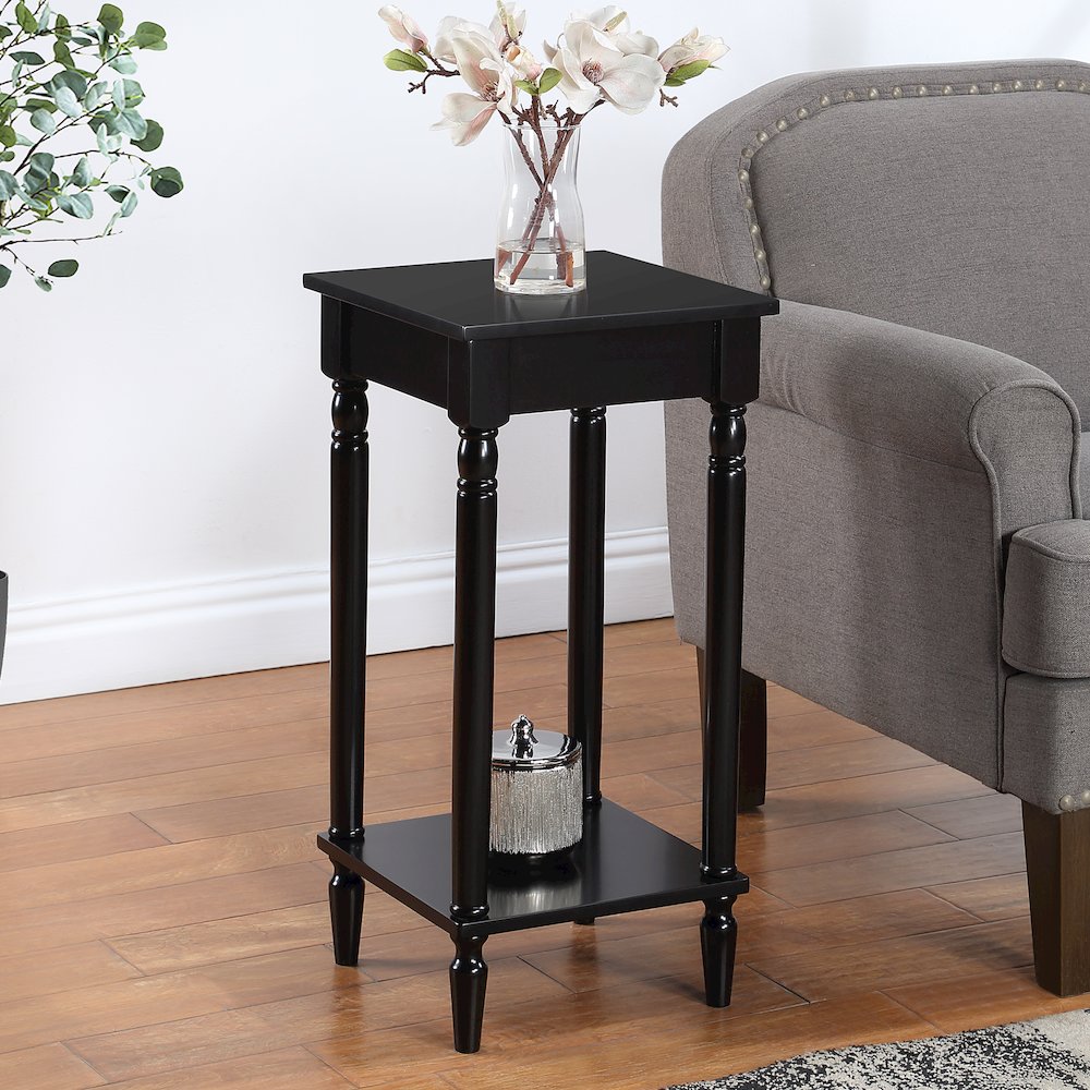 French Country Kim End Table with Shelf