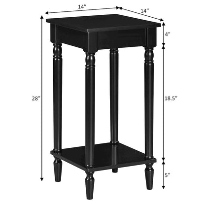 French Country Kim End Table with Shelf