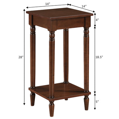 French Country Kim End Table with Shelf