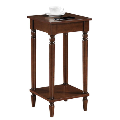 French Country Kim End Table with Shelf