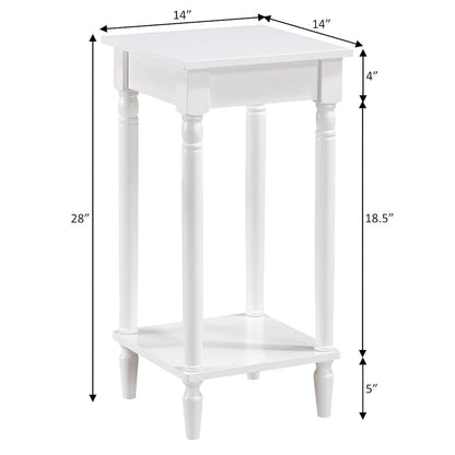 French Country Kim End Table with Shelf