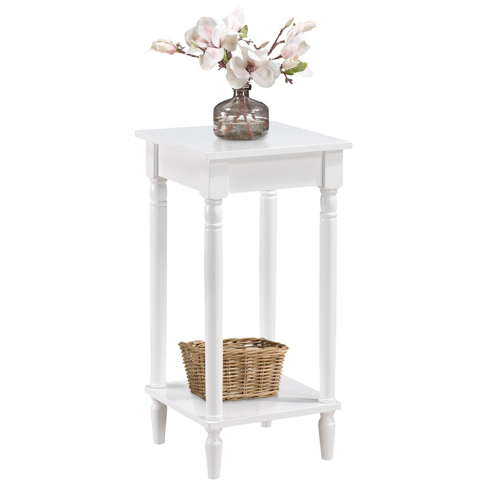 French Country Kim End Table with Shelf