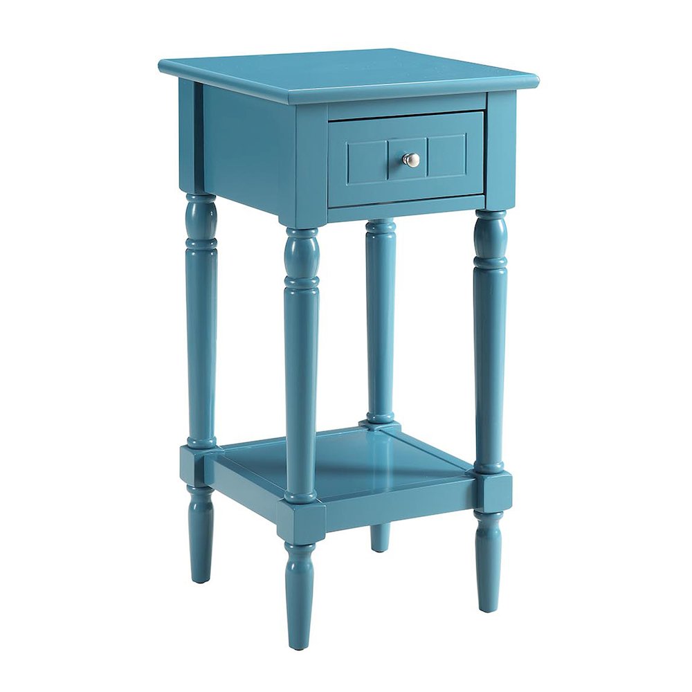French Country Khloe 1 Drawer Accent Table with Shelf