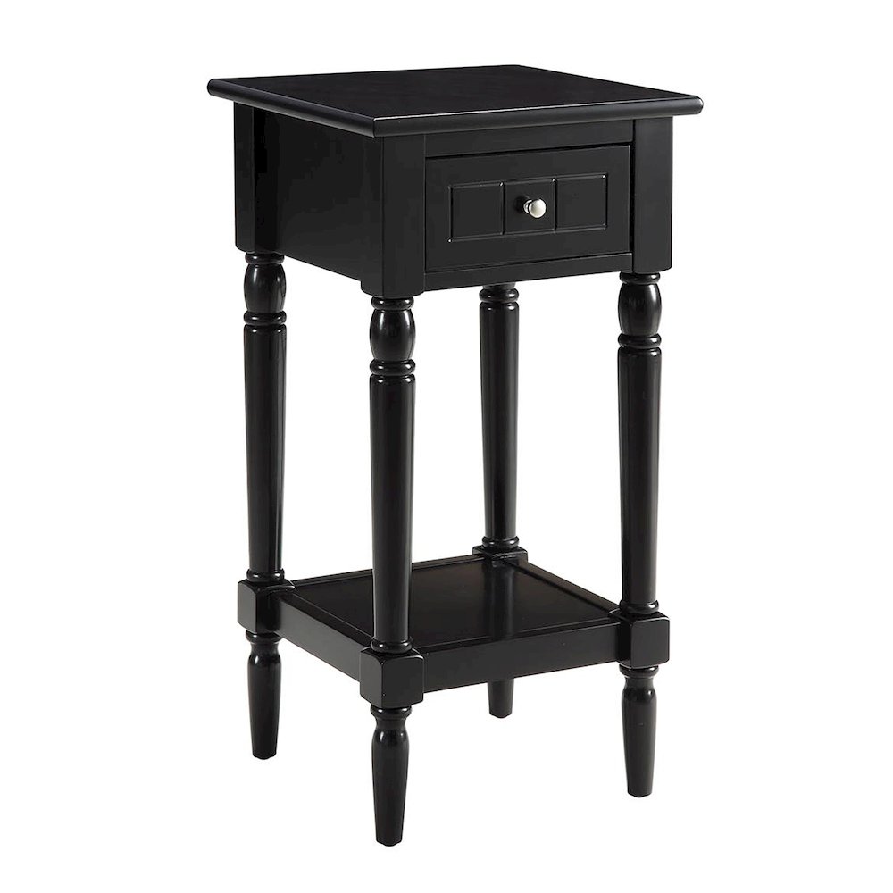 French Country Khloe 1 Drawer Accent Table with Shelf