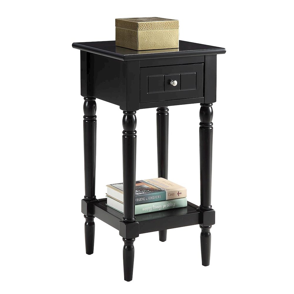 French Country Khloe 1 Drawer Accent Table with Shelf
