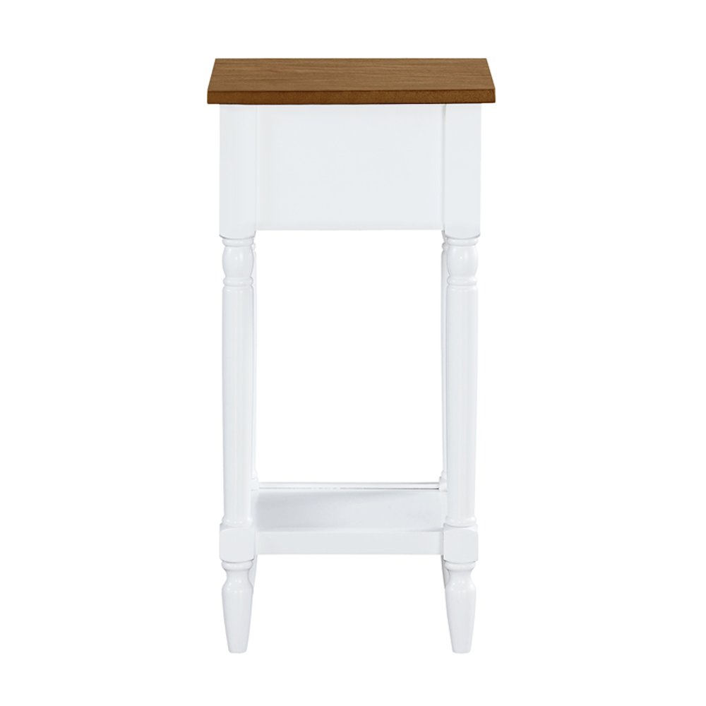 French Country Khloe 1 Drawer Accent Table with Shelf