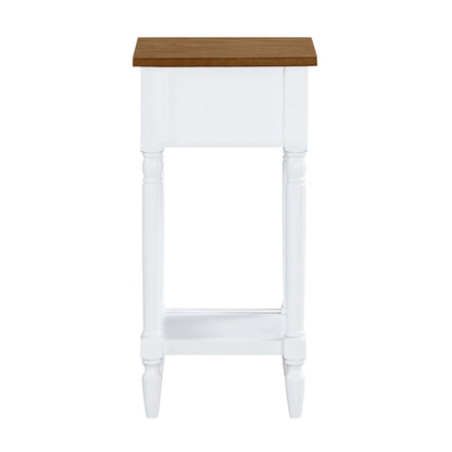 French Country Khloe 1 Drawer Accent Table with Shelf