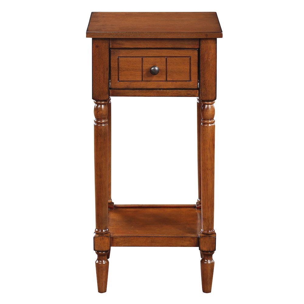 French Country Khloe 1 Drawer Accent Table with Shelf