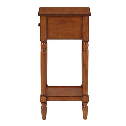 French Country Khloe 1 Drawer Accent Table with Shelf