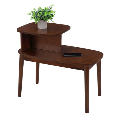Maxwell Mid Century 2 Tier Chairside End Table