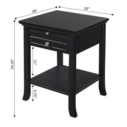 American Heritage Logan End Table with Drawer and Slide