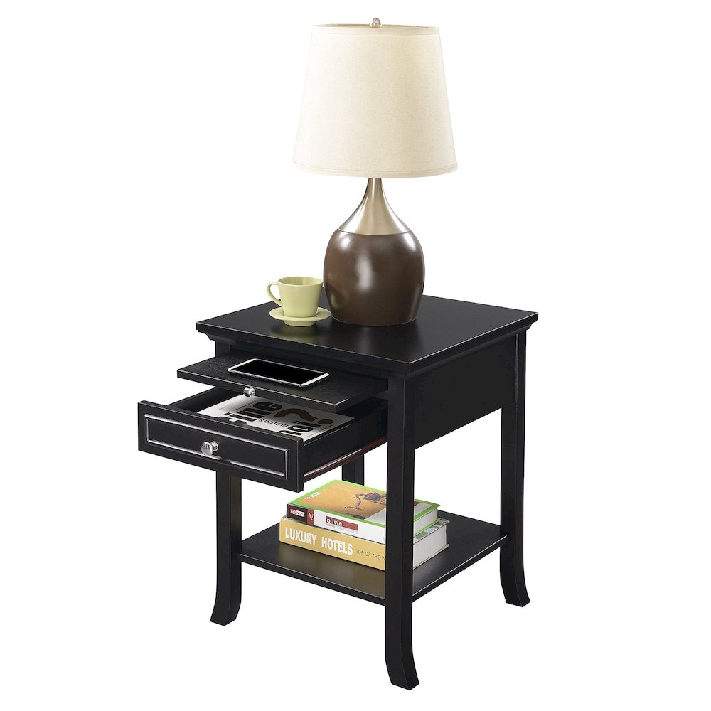American Heritage Logan End Table with Drawer and Slide