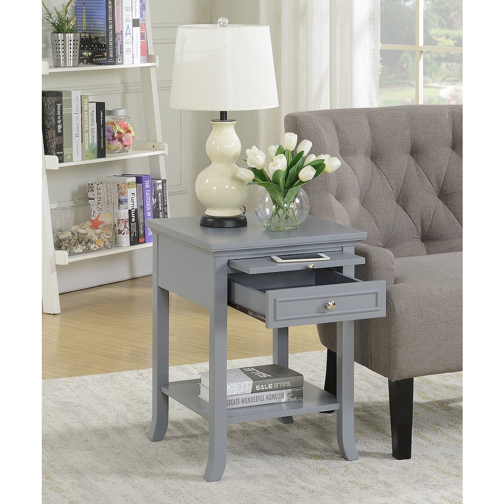 American Heritage Logan End Table with Drawer and Slide