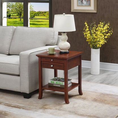 American Heritage Logan End Table with Drawer and Slide