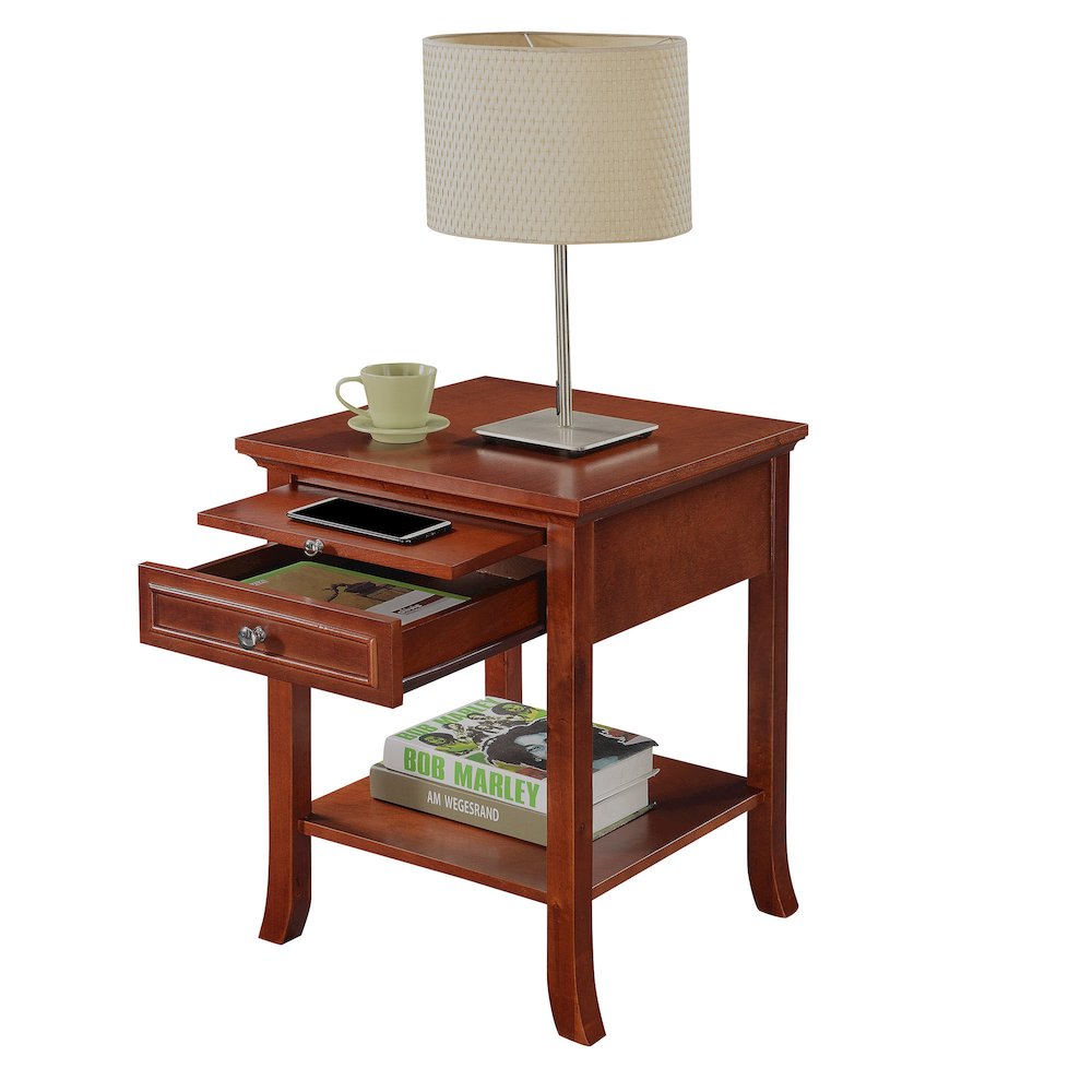 American Heritage Logan End Table with Drawer and Slide