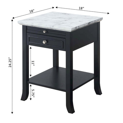 American Heritage Logan End Table with Drawer and Slide
