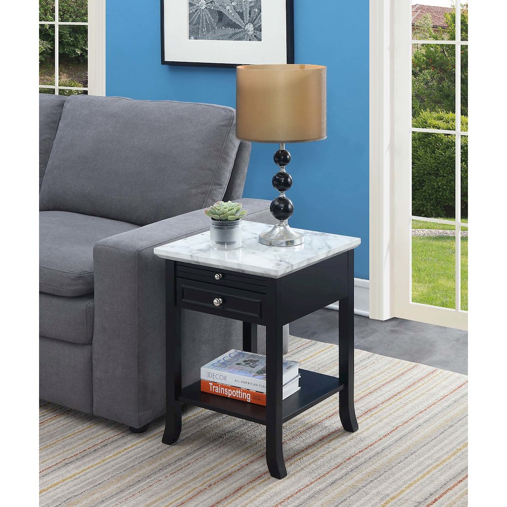 American Heritage Logan End Table with Drawer and Slide