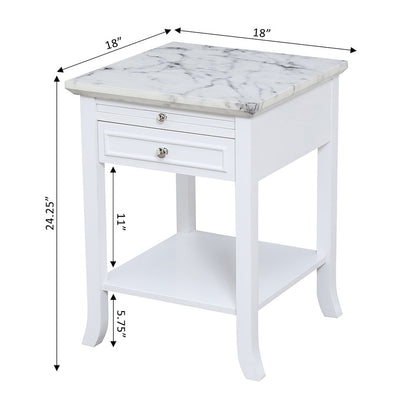 American Heritage Logan End Table with Drawer and Slide