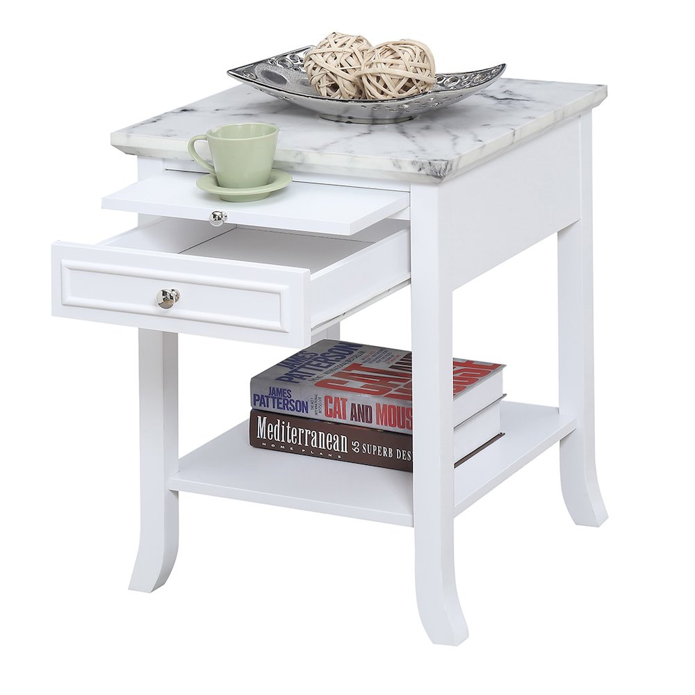 American Heritage Logan End Table with Drawer and Slide