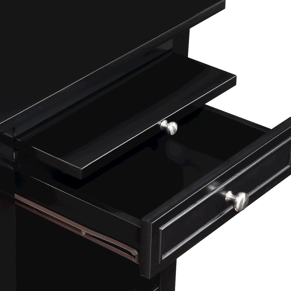 1 Drawer End Table with Charging Station and Pull-Out Shelf