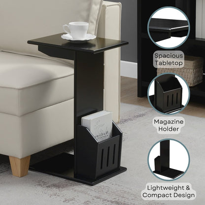 Designs2Go Abby C End Table with Magazine Holder