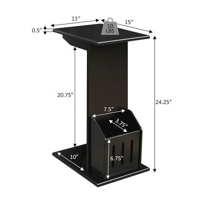 Designs2Go Abby C End Table with Magazine Holder