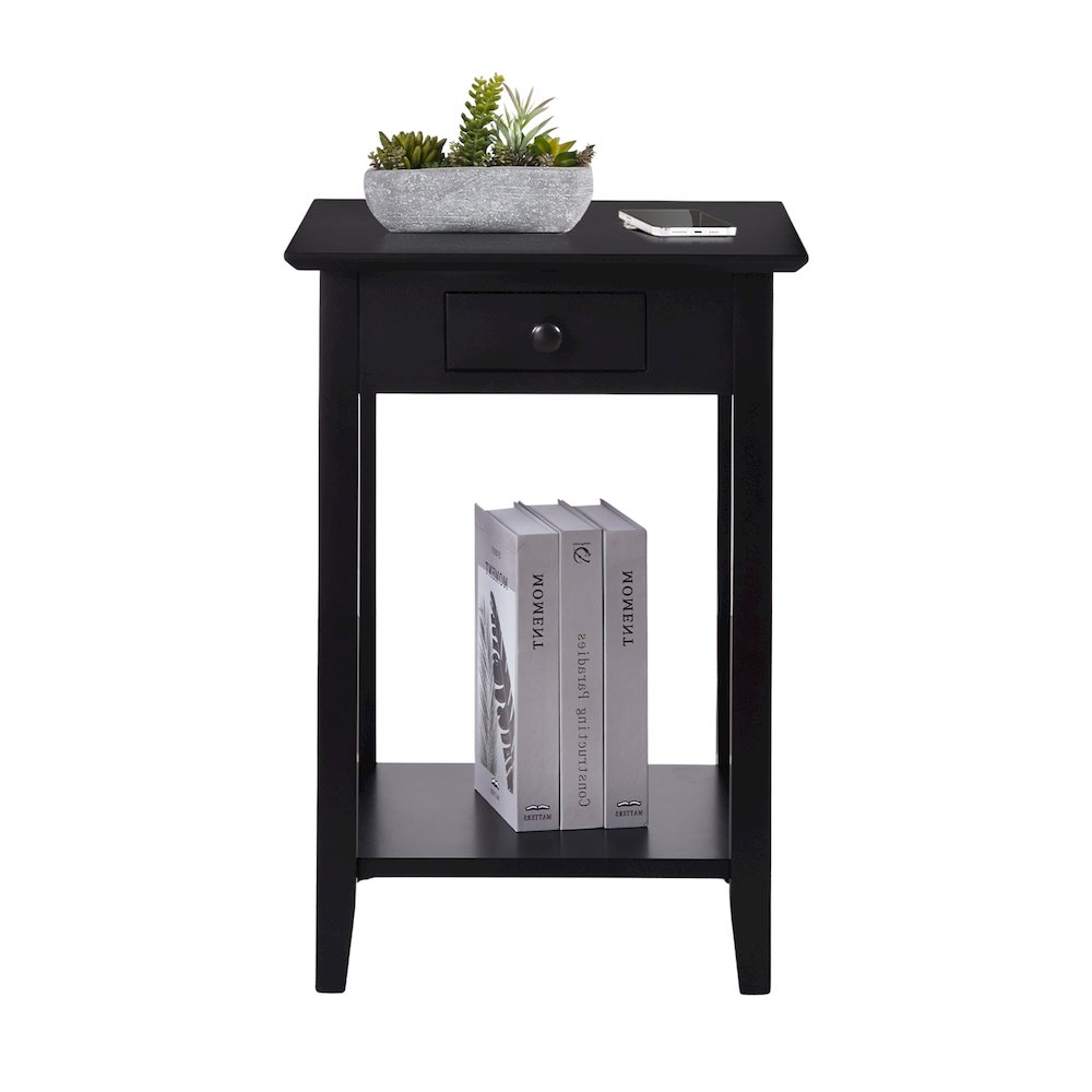 American Heritage End Table with Drawer and Shelf