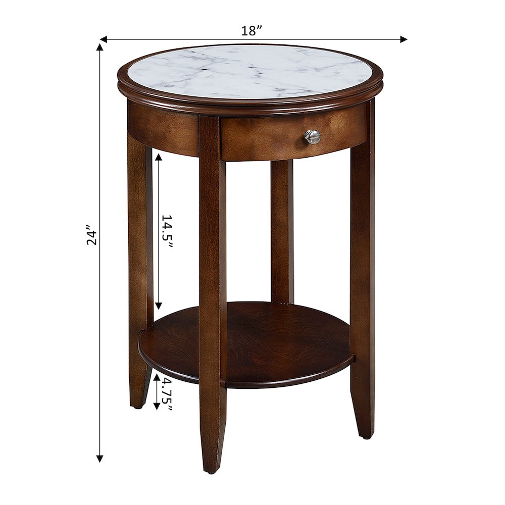 American Heritage Baldwin End Table with Drawer