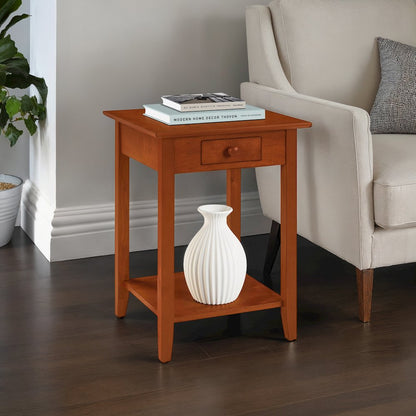 American Heritage End Table with Drawer and Shelf