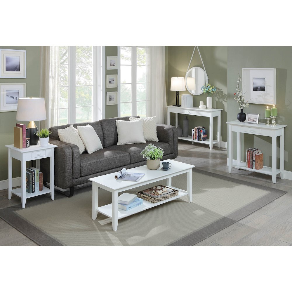 American Heritage End Table with Drawer and Shelf
