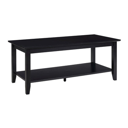American Heritage Rectangle Coffee Table with Shelf