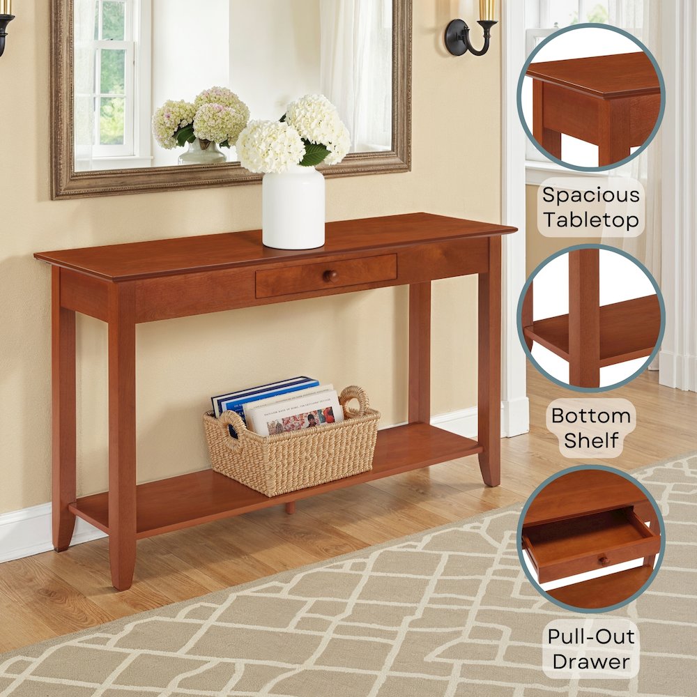American Heritage Console Table with Drawer