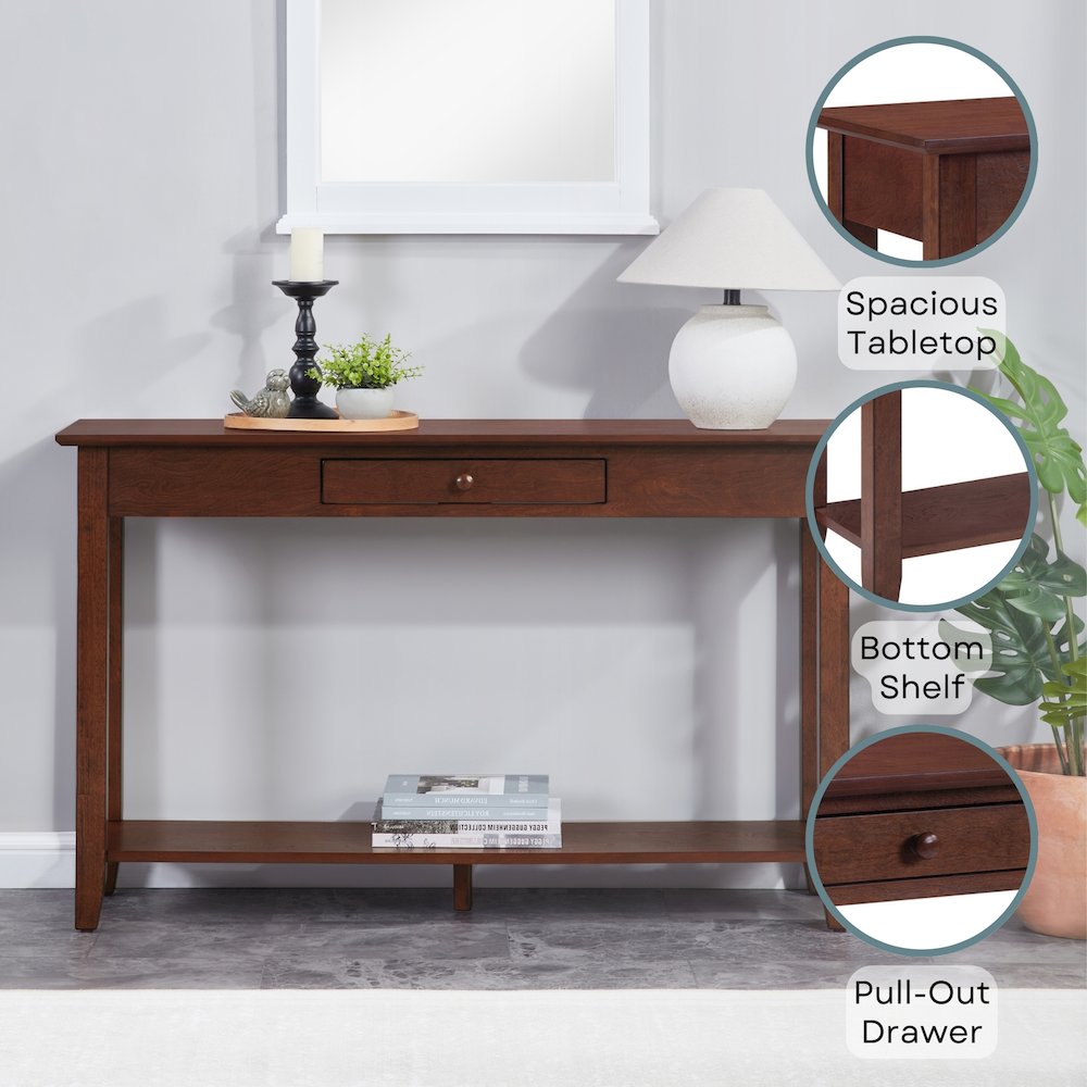 American Heritage Console Table with Drawer