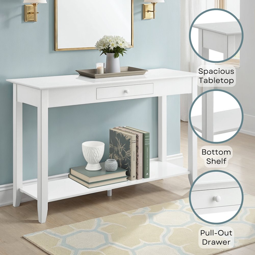 American Heritage Console Table with Drawer