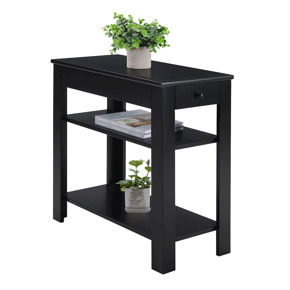 Designs2Go 1 Drawer Baja Chairside End Table with Shelves