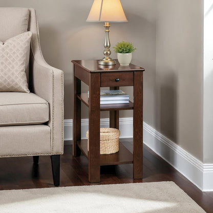 Designs2Go 1 Drawer Baja Chairside End Table with Shelves