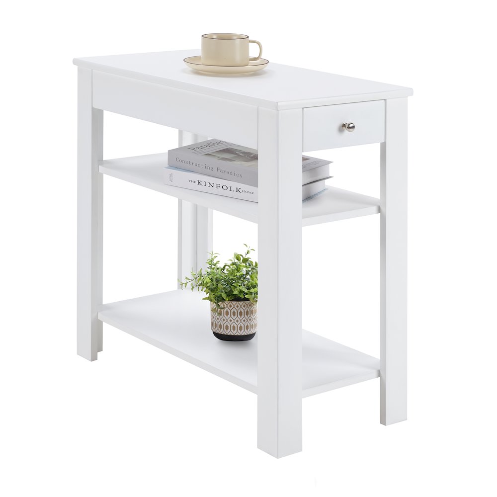 Designs2Go 1 Drawer Baja Chairside End Table with Shelves