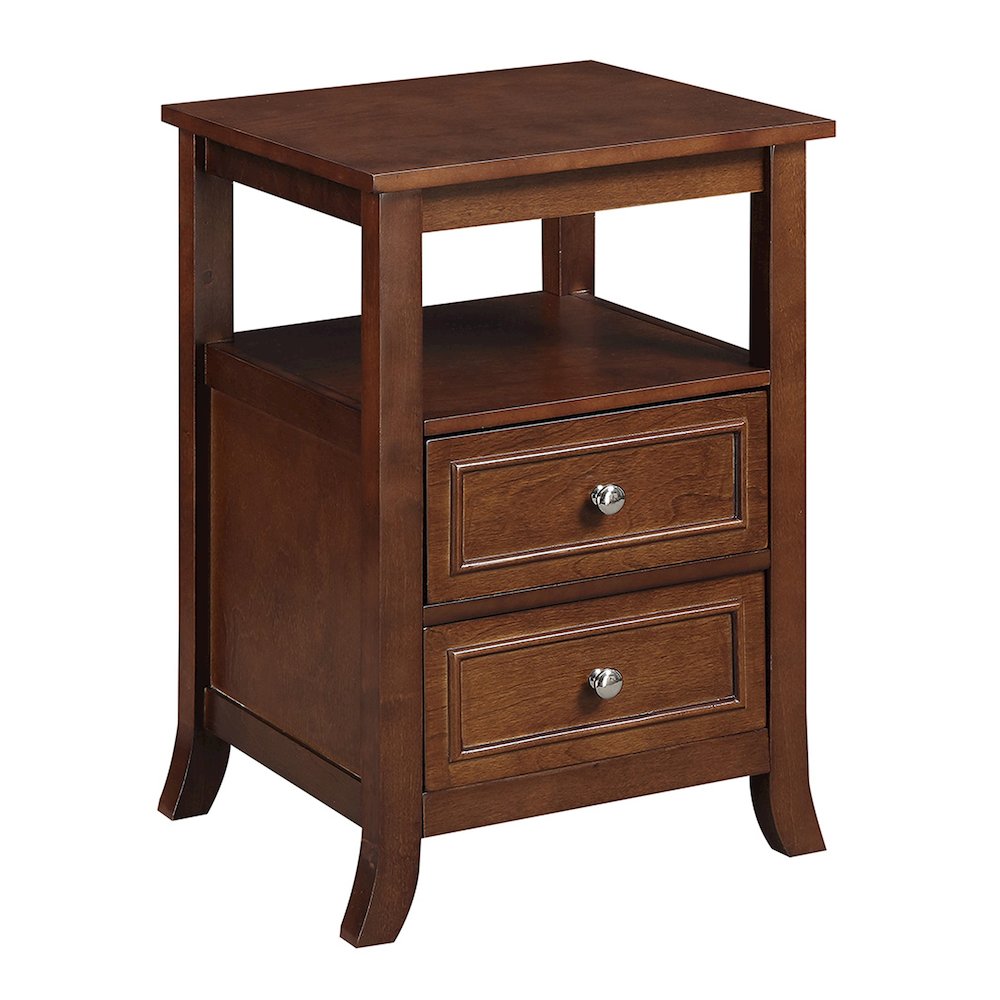 Melbourne 2 Drawer End Table with Shelf
