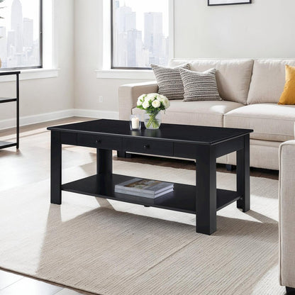 Designs2Go 2 Drawer Baja Coffee Table with Shelf
