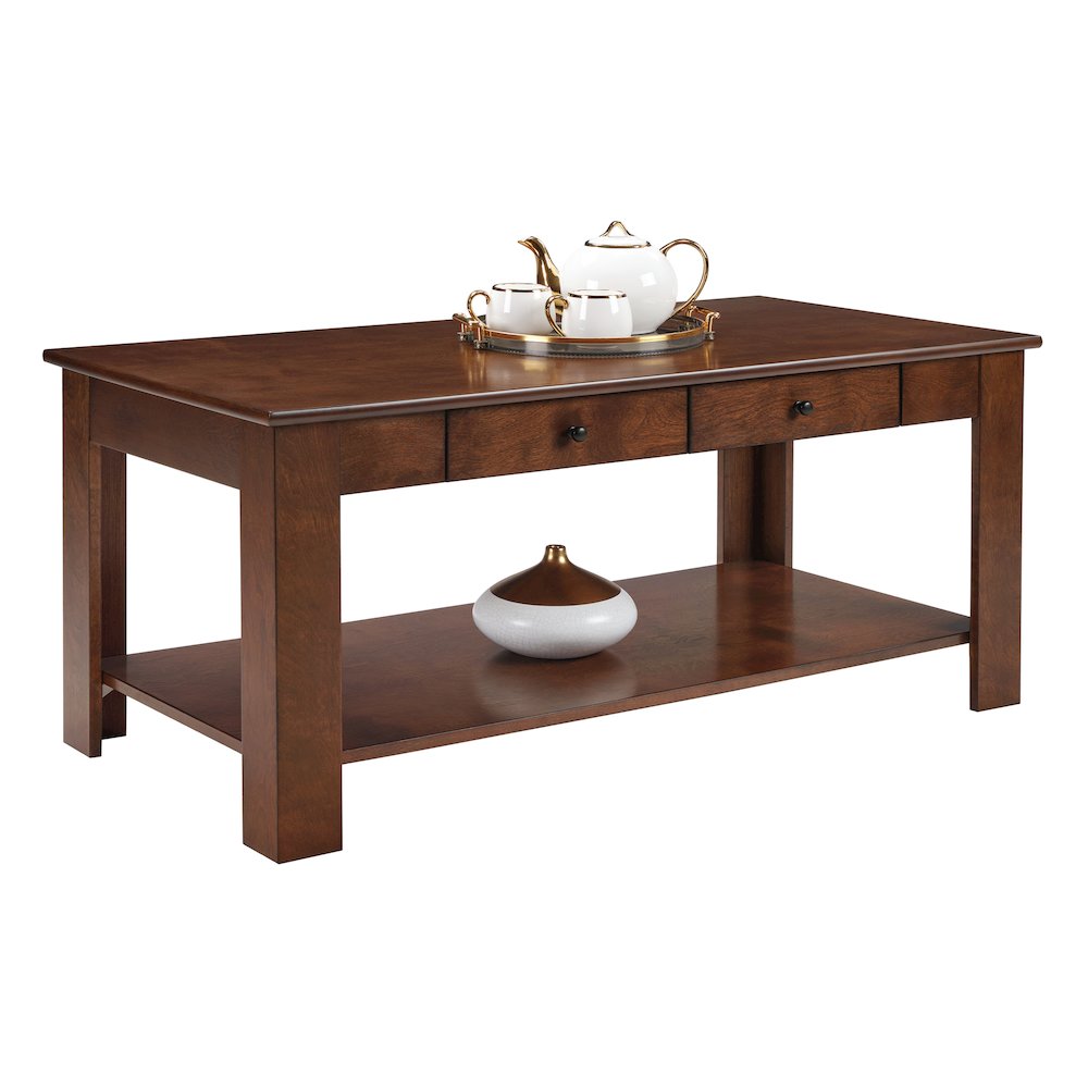 Designs2Go 2 Drawer Baja Coffee Table with Shelf