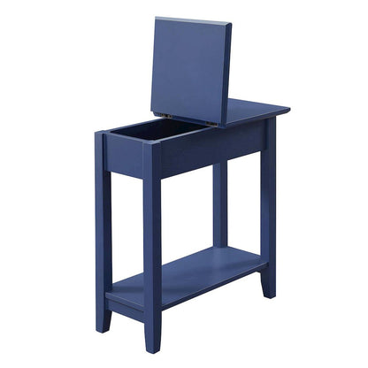 American Heritage Flip Top End Table with Shelf