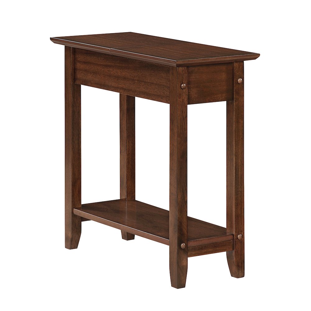 American Heritage Flip Top End Table with Shelf