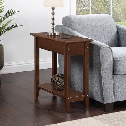 American Heritage Flip Top End Table with Shelf
