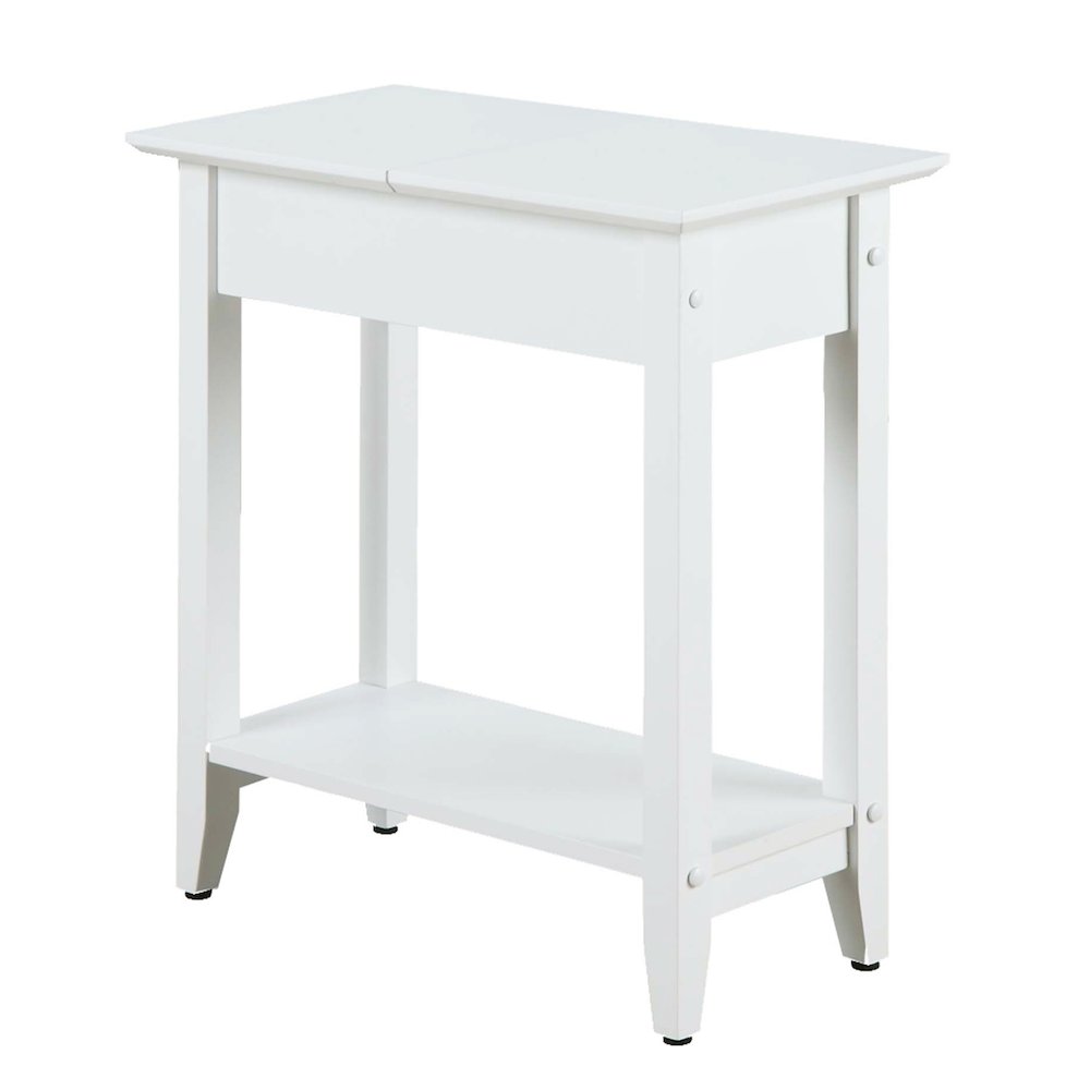 American Heritage Flip Top End Table with Shelf