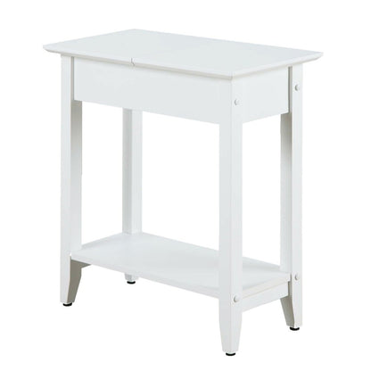 American Heritage Flip Top End Table with Shelf