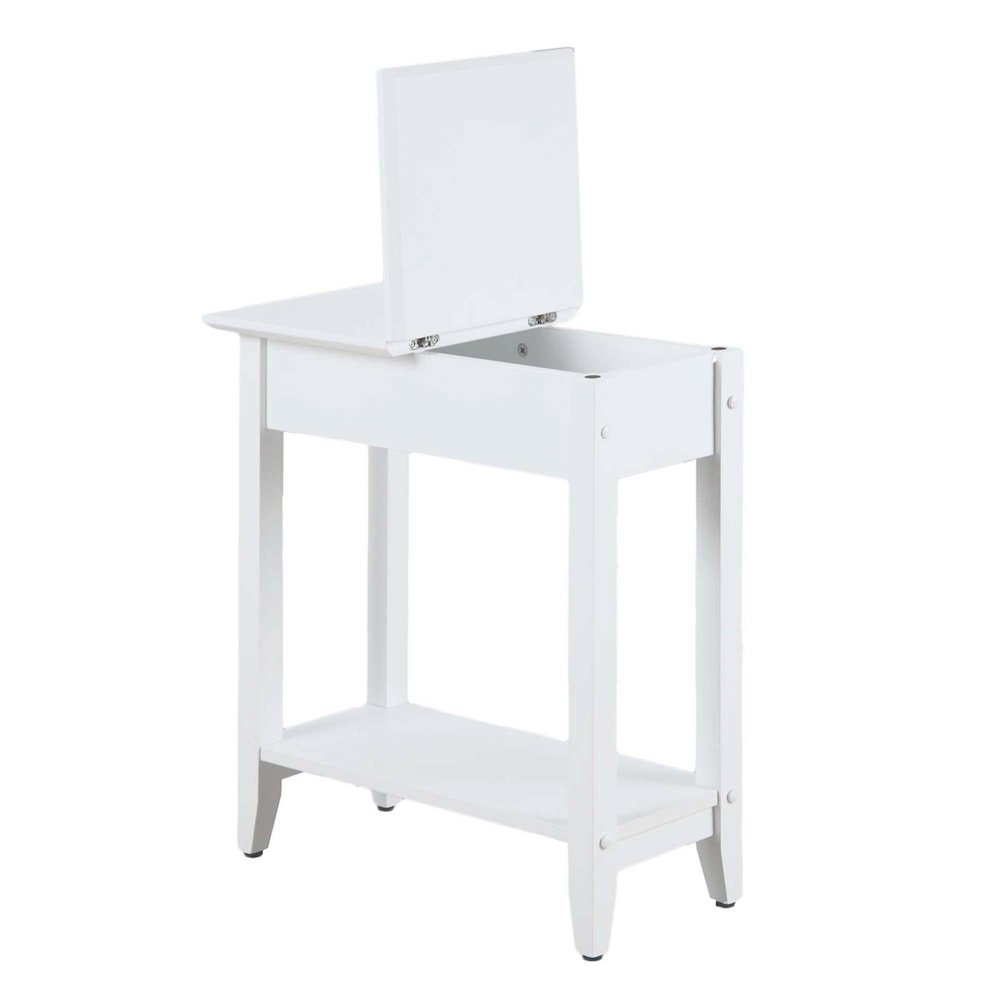 American Heritage Flip Top End Table with Shelf